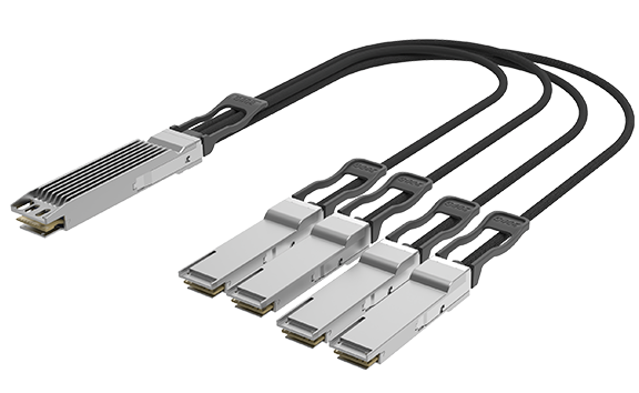 OSFP 800 Gbps to 4 QSFP112 200 Gbps DAC